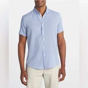 BNWT! Report Collection 4-Way Performance Short Sleeve Sport Shirt Button-Down